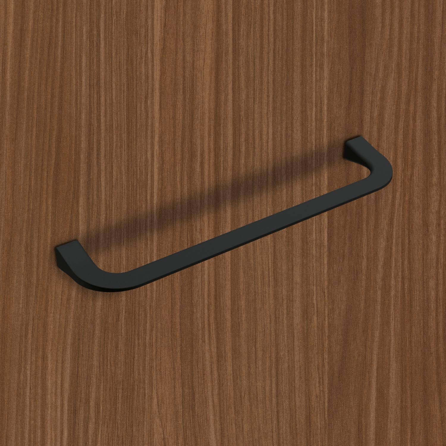 HETTICH Griff Lungro, Bohrabstand 160 mm, L 171 mm, B 11 mm, H 37 mm, Schwarz matt, 9348293