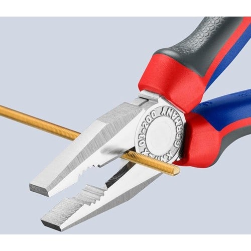KNIPEX Kombizange L.200mm verchr.Comfort-Griffe KNIPEX