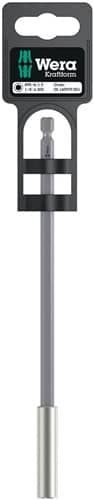 WERA Bithalter 899/4/1 S 1/4Zoll E 6,3 1/4Zoll 1/4Zoll C 6,3 Magnet,Spreng-Ri L.200mm