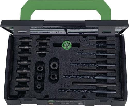 KUKKO Schraubenausdrehersatz 49-U-B M 5-M 16 25-tlg.inkl.passende HSS Bohrer KUKKO