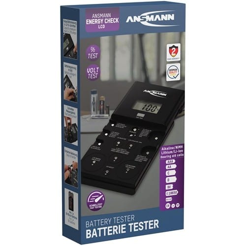 ANSMANN Batterie-/Akkutester f.Akkus u.Batterien 1x9V Blockbatt.ANSMANN