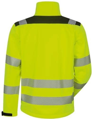 Warnschutz-Softshelljacke RYAN Gr.XL (58/60) gelb/schwarz ELYSEE