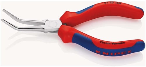KNIPEX Nadelzange L.160mm 45Grad gew.verchr.Mehrkomp.-Hüllen KNIPEX