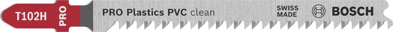 BOSCH Stichsägeblatt T 102 H Clean for PVC, 3er-Pack