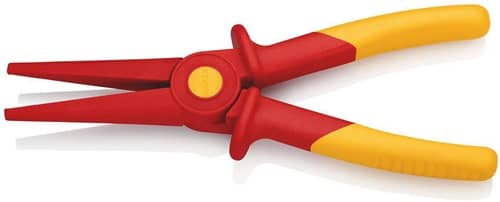 KNIPEX Flachrundzange Gesamt-L.220mm KU.glasfaserverst.m.Weichkunststoff-Zone KNIPEX