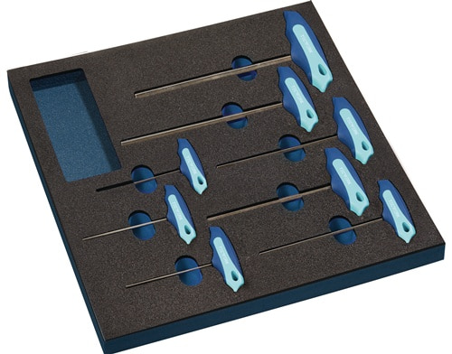 TECWERK Werkzeugmodul 8-tlg.2/3-Modul Schlüsswelweiten 2-10mm TECWERK