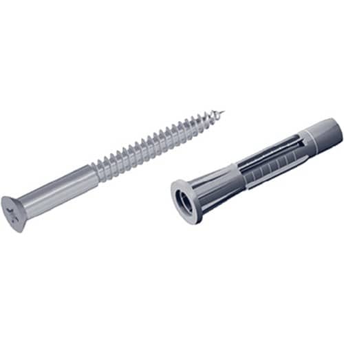 ALFER ELEMENT SYSTEM Schrauben-Set 11602 4,5x60mm STA verz.m.Dübeln u.Schrauben ALFER ALUMINIUM