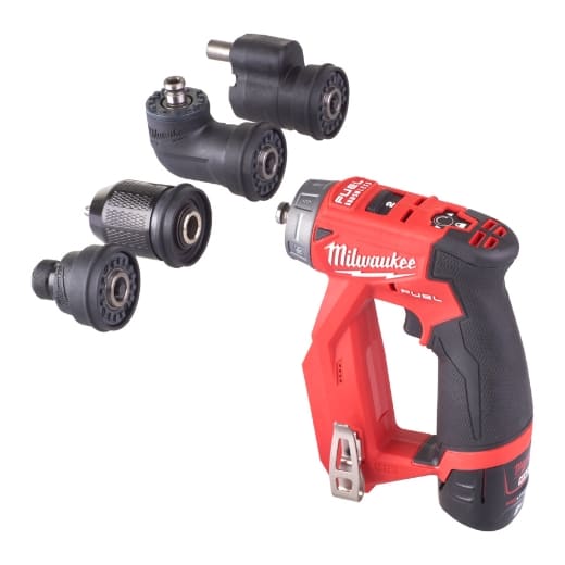MILWAUKEE FUEL™ Akku-Kompakt-Bohrschrauber mit Schnellwechselbohrfutter M12FDDXKIT-202X