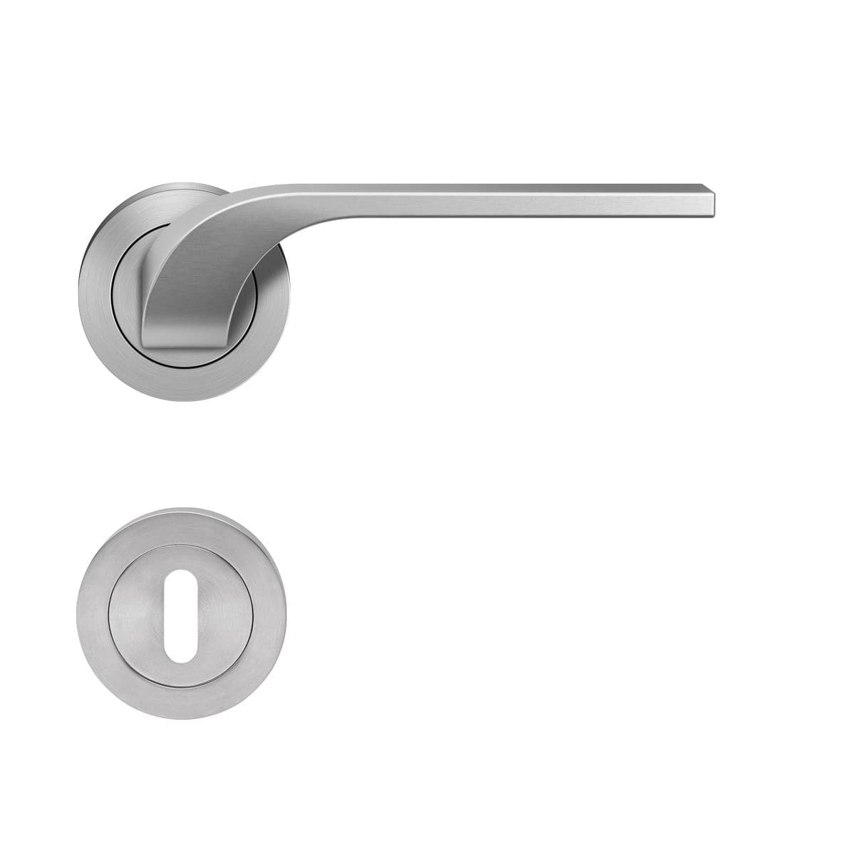 KARCHER DESIGN Drückergarnitur ER87 BB0 71 - Las Vegas, Buntbart, Edelstahl