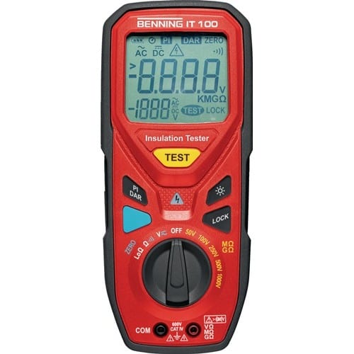 Isolations-/Widerstandsmessgerät IT 100 600 V 300 kΩ-20 GΩ BENNING