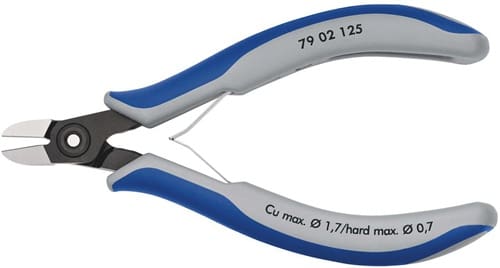 KNIPEX Präzisions-Elektronik-Seitenschn.L.125mm Form 0 Facette ja,sehr kl.pol.KNIPEX