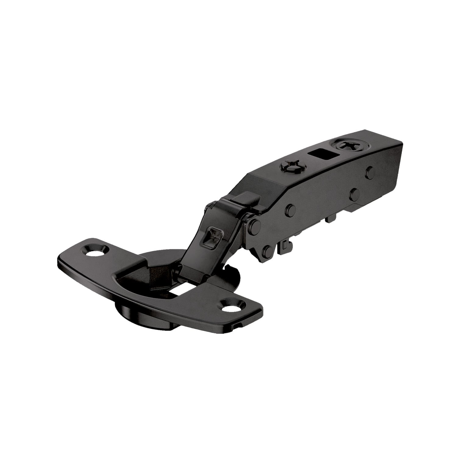 HETTICH Sensys Dünntürscharnier, Türdicke ab 10 mm, mit integrierter Dämpfung (Sensys 8646i), obsidianschwarz, 9091761