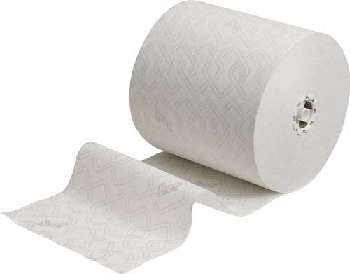KIMBERLY-CLARK Rollenhandtuch SCOTT MAX 6691 1-lagig weiß L350ca.mxB198ca.mm KT=6 Rl.