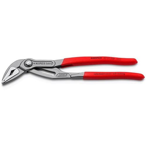 KNIPEX Wasserpumpenzange Cobra® ES L.250mm Spann-W.40mm grau atram.pol.