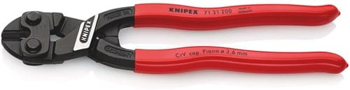 KNIPEX Kompaktbolzenschneider CoBolt® L.200mm Ku.-Überzug ger.3,6mm m.Aussparung