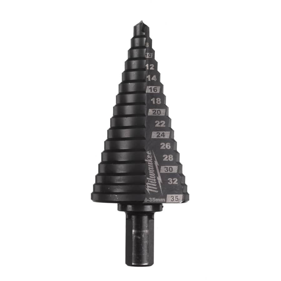 MILWAUKEE 6 bis 35 mm, 2 mm & 3 mm Stufen Cobalt Stufenbohrer