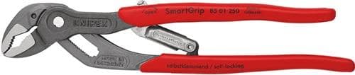 KNIPEX Wasserpumpenzange SmartGrip® L.250mm Spann-W.10-36mm grau atram.pol.Ku.-Überzug