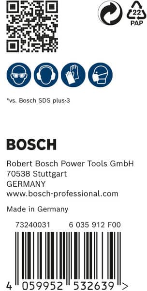 BOSCH EXPERT SDS plus-7X Hammerbohrer, 12 x 200 x 265 mm, 30-tlg.. Für Bohrhämmer