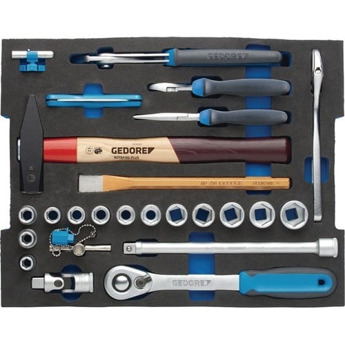 GEDORE Werkzeugsortiment 1100-01 58-tlg.allgemeines Handwerk L-Boxx GEDORE