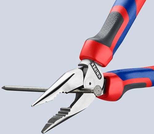 KNIPEX Spitzkombizange L.185mm pol.Comfort-Griff schwarz atram.KNIPEX