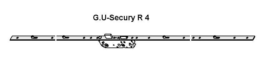 GU Mehrfachverriegelung SECURY V SZ-R4, SECURY R4 65/92/10/16 /1050