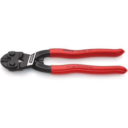 KNIPEX Kompaktbolzenschneider CoBolt® L.200mm Ku.-Überzug ger.3,6mm o.Aussparung