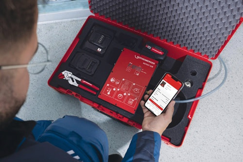 ROTHENBERGER Prüfkompressor ROTEST AIR Arbeitsber.0,15-3bar ROTHENBERGER
