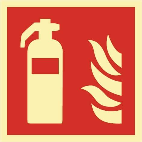 Brandschutzzeichen DIN EN ISO 7010 L148xB148mm Feuerlöscher Ku.