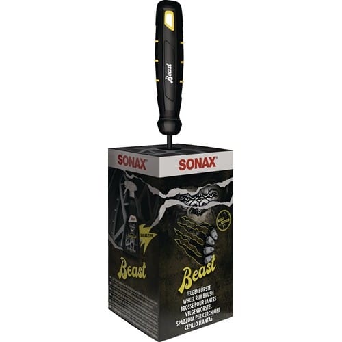 SONAX Felgenbürste Beast Edition schwarz/gelb SONAX