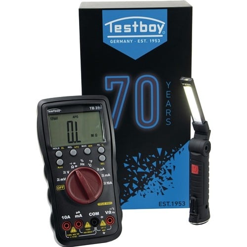TESTBOY Multimeter TB 316 BLACK EDITION 600 mV-600 V AC,600 mV-600 V DC TRUE RMS TESTBOY
