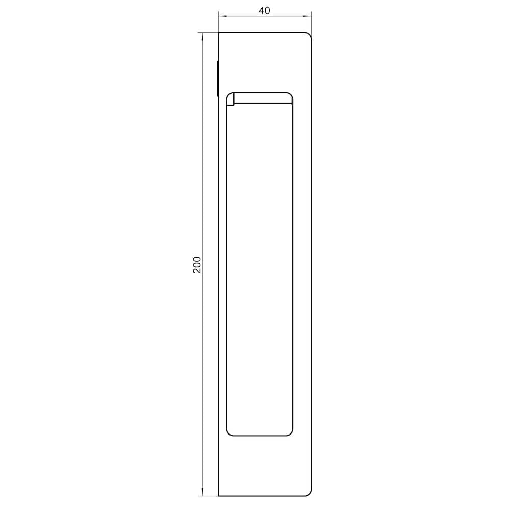 SIMONSWERK Handgriff KCH 1701 Lock Typ 1, Stahl,