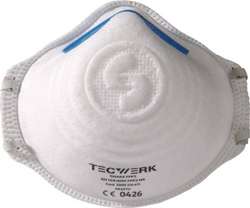TECWERK Atemschutzmaske Snake FFP2 o.Ausatemventil TECWERK
