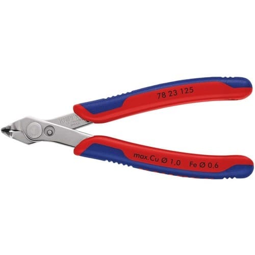 KNIPEX Elektronikseitenschneider Super-Knips® INOX L.125mm Form 2 Facette nein pol.