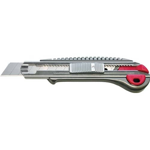 NT CUTTER Cuttermesser Klingen-B.18mm L.135mm m.Drucktaster Ganzmetall NT CUTTER