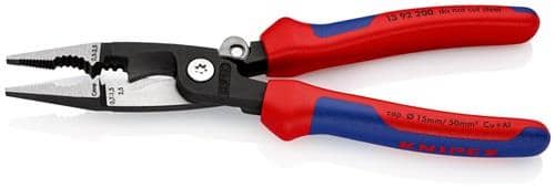 KNIPEX Elektroinstallationszange L.200mm pol.Comfort-Griff m.Öffnungsf.KNIPEX