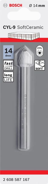 BOSCH Fliesenbohrer CYL-9 Ceramic, 14 x 90 mm