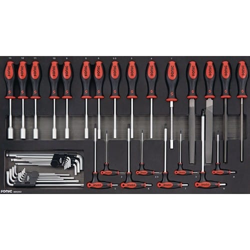 SONIC Wkz.wagen Sonic NEXT S12 B1004xT518xH1029mm 900kg 8 Schubl.485-tlg.Stahlbl.SONIC