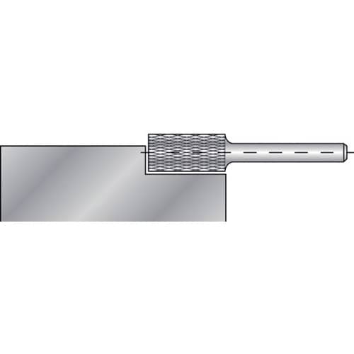 RUKO Frässtift ZYAS D.6mm Kopf-L.18mm Schaft-D.6mm HM Blank Verz.KVZ 4 m.Stirn RUKO