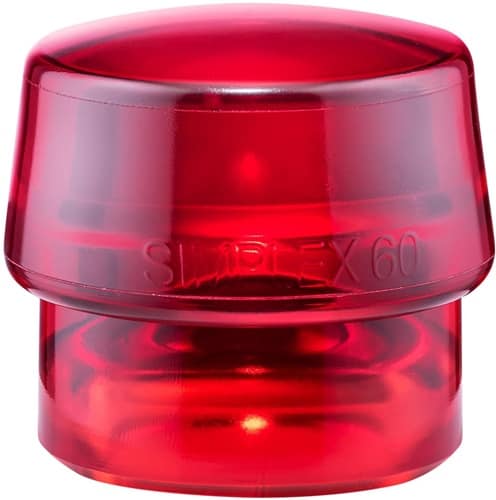 HALDER Schonhammerkopf SIMPLEX Kopf-Ø 60mm Plastik rot hart HALDER