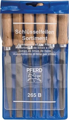 PFERD Schlüsselfeilensatz L.100mm Hieb 2 Ku.-Tasche PFERD