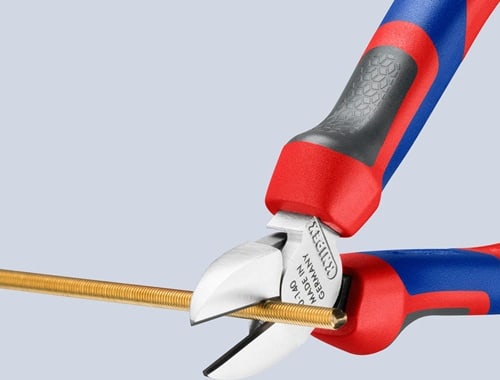 KNIPEX Seitenschneider L.140mm Kopf verchr.m.Mehrkomp.-Hüllen KNIPEX