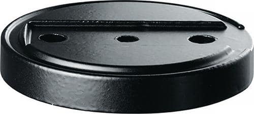 TECWERK Türstopperunterlage 3699 GP D.70mm H.10mm Silik.schwarz Dübelmontage TECWERK