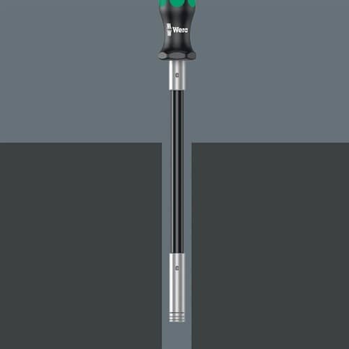 WERA Bithandhalter 393 S 1/4 Zoll m.Magnet Klingen-L.173,5mm Kl.flex.3K-Griff WERA