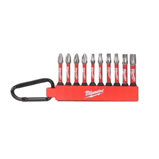 MILWAUKEE 10-teilig PH/PZ/TX SHOCKWAVE Carabiner-Set 2