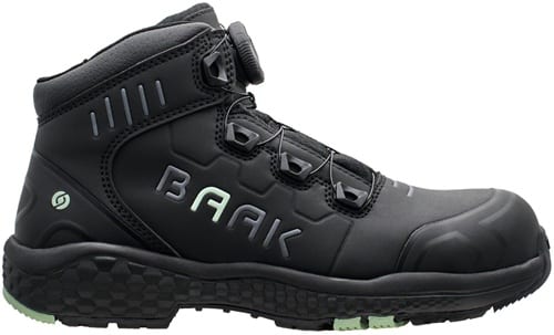 Damensicherheitsstiefel Alessia Gr.35 W.10 schwarz/grün Mikrofaser/TPU