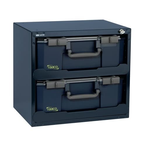 RAACO Tresor B.451xT.330xH.403mm m.Schloss u.Teleskopschienen SafeBox 150x2 (bestückt)