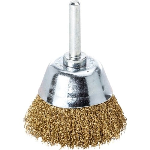 LESSMANN Flächenbürste D.50mm Schaft 6mm Drahtstärke 0,2mm MS 10500min-¹ LESSMANN