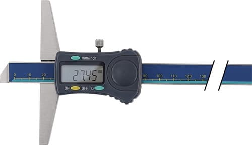 Tiefenmessschieber DIN 862 200mm dig.ger.Schiene TECWERK