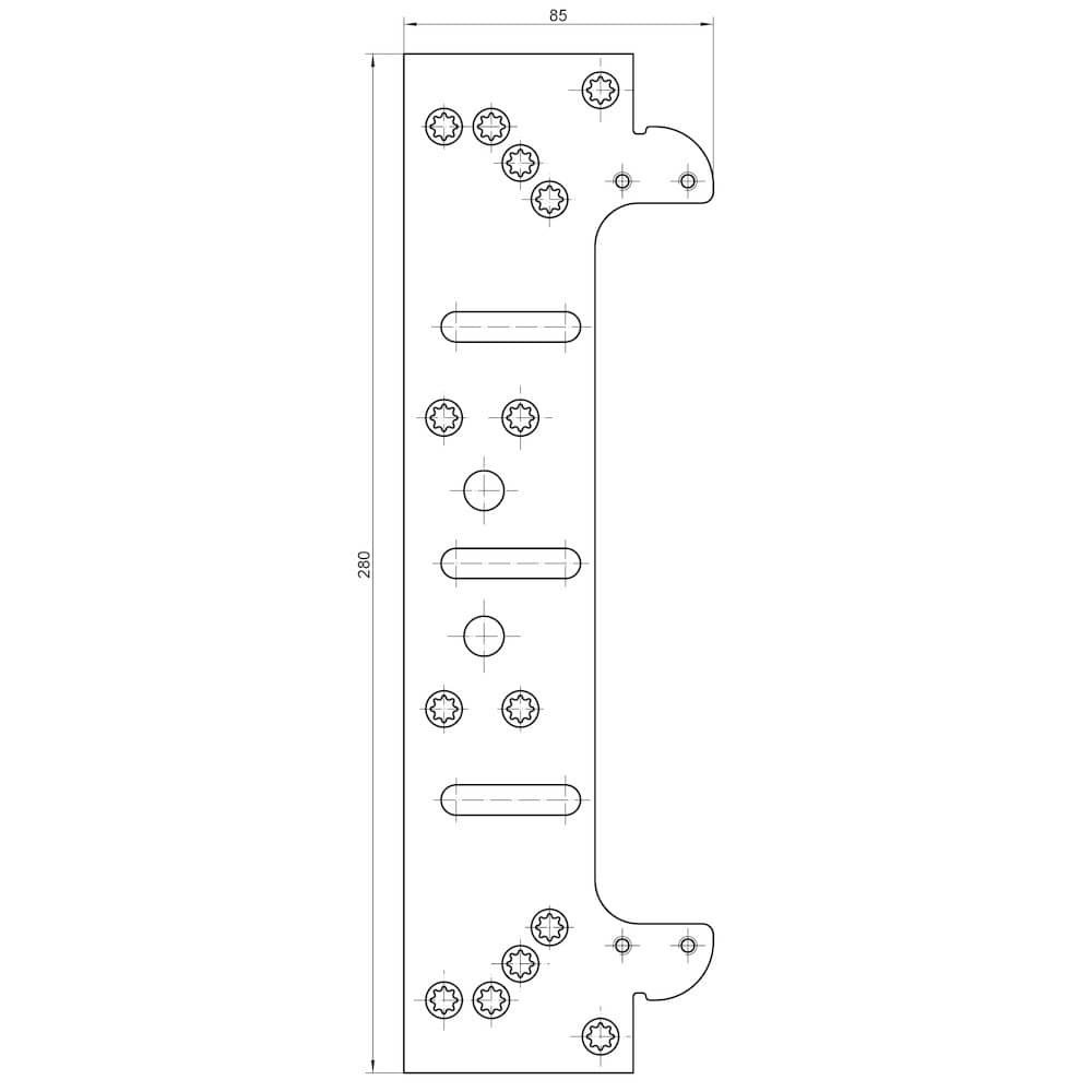SIMONSWERK Befestigungsplatte TECTUS® TE 640 3D FZ/1,