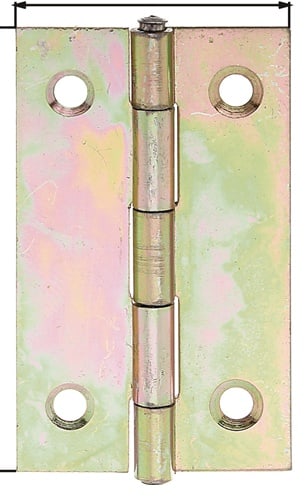 GAH Scharnier H.100mm B.49mm S.1,25mm STA sdmverz.schmal GAH